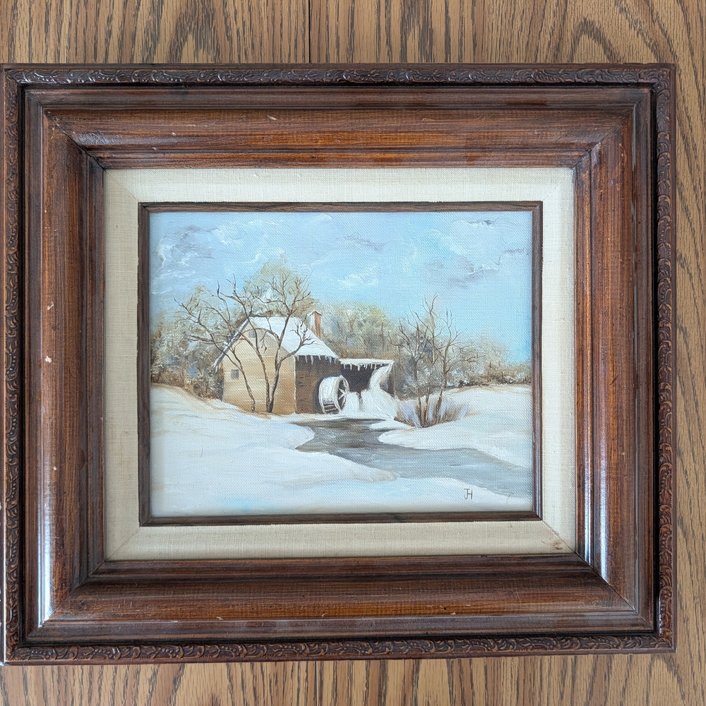 Rustic Winter Landscape Framed Art